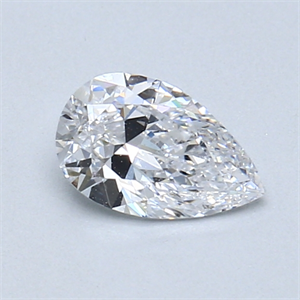 Picture of 0.51 Carats, Pear Diamond with  Cut, D Color, SI1 Clarity and Certified by GIA
