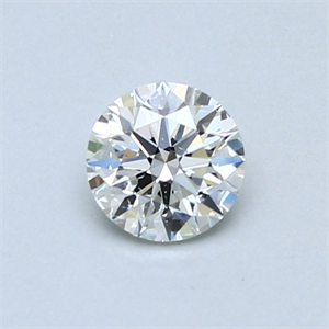 Picture of 0.50 Carats, Round Diamond with Excellent Cut, I Color, SI1 Clarity and Certified by GIA