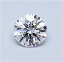 0.50 Carats, Round Diamond with Excellent Cut, E Color, SI1 Clarity and Certified by GIA