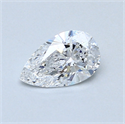 0.51 Carats, Pear Diamond with  Cut, D Color, VS2 Clarity and Certified by GIA
