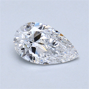 Picture of 0.51 Carats, Pear Diamond with  Cut, D Color, SI2 Clarity and Certified by GIA