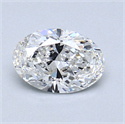 0.71 Carats, Oval Diamond with  Cut, F Color, VS2 Clarity and Certified by GIA