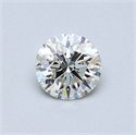 0.41 Carats, Round Diamond with Excellent Cut, J Color, VS2 Clarity and Certified by GIA