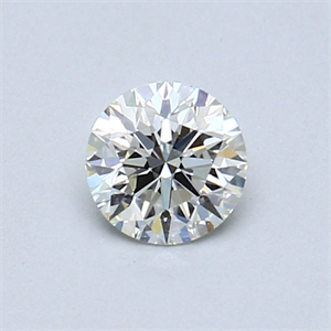 Picture of 0.41 Carats, Round Diamond with Excellent Cut, J Color, VS2 Clarity and Certified by GIA