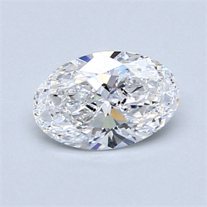 Picture of 0.71 Carats, Oval Diamond with  Cut, D Color, VS2 Clarity and Certified by GIA