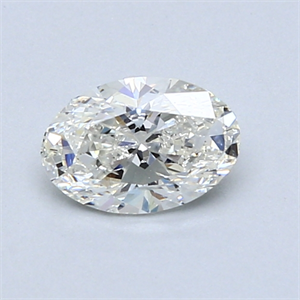 Picture of 0.70 Carats, Oval Diamond with  Cut, H Color, SI2 Clarity and Certified by GIA