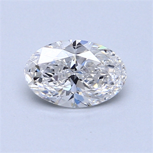 Picture of 0.66 Carats, Oval Diamond with  Cut, F Color, I1 Clarity and Certified by GIA