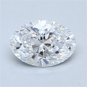 Picture of 1.02 Carats, Oval Diamond with  Cut, D Color, SI2 Clarity and Certified by GIA