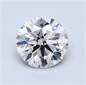 1.00 quilates, Redondo Diamante , Color H, claridad SI2 y certificado por GIA