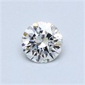0.50 Carats, Round Diamond with Excellent Cut, G Color, SI1 Clarity and Certified by GIA