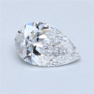 Picture of 0.63 Carats, Pear Diamond with  Cut, D Color, SI2 Clarity and Certified by GIA