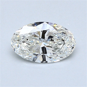 Picture of 0.71 Carats, Oval Diamond with  Cut, H Color, SI1 Clarity and Certified by GIA