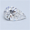 0.72 Carats, Pear Diamond with  Cut, D Color, VS2 Clarity and Certified by GIA