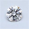 0.73 Carats, Round Diamond with Excellent Cut, D Color, SI1 Clarity and Certified by GIA