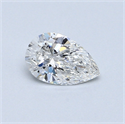 0.41 quilates, De pera Diamante , Color E, claridad SI1 y certificado por GIA