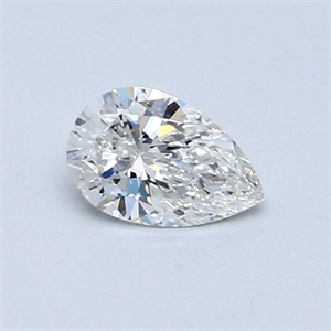Picture of 0.41 Carats, Pear Diamond with  Cut, E Color, SI1 Clarity and Certified by GIA