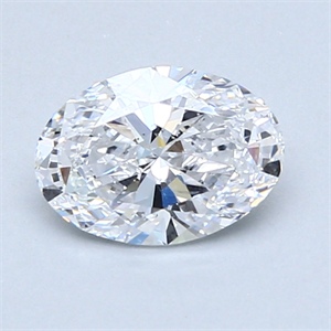 Picture of 1.00 Carats, Oval Diamond with  Cut, D Color, SI1 Clarity and Certified by GIA