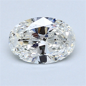 Picture of 1.00 Carats, Oval Diamond with  Cut, H Color, SI2 Clarity and Certified by GIA