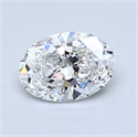 0.80 Carats, Oval Diamond with  Cut, D Color, VS2 Clarity and Certified by GIA