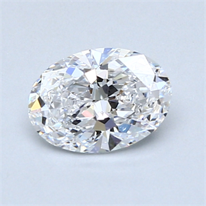 Picture of 0.80 Carats, Oval Diamond with  Cut, D Color, VS2 Clarity and Certified by GIA