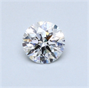 0.50 quilates, Redondo Diamante , Color E, claridad SI2 y certificado por GIA