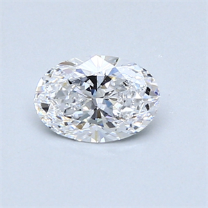 Picture of 0.50 Carats, Oval Diamond with  Cut, D Color, VS2 Clarity and Certified by GIA