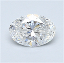 0.70 Carats, Oval Diamond with  Cut, E Color, I1 Clarity and Certified by GIA