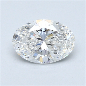 Picture of 0.70 Carats, Oval Diamond with  Cut, E Color, I1 Clarity and Certified by GIA