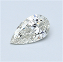 0.50 Carats, Pear Diamond with  Cut, I Color, SI2 Clarity and Certified by GIA