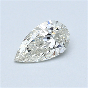 Picture of 0.50 Carats, Pear Diamond with  Cut, I Color, SI2 Clarity and Certified by GIA