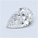 0.80 Carats, Pear Diamond with  Cut, D Color, VS2 Clarity and Certified by GIA