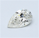 0.56 Carats, Pear Diamond with  Cut, I Color, VS2 Clarity and Certified by GIA