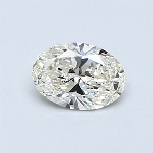 Picture of 0.51 Carats, Oval Diamond with  Cut, I Color, VS2 Clarity and Certified by GIA