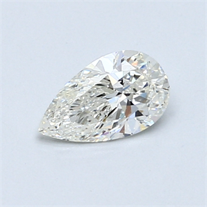 Picture of 0.50 Carats, Pear Diamond with  Cut, I Color, SI1 Clarity and Certified by GIA