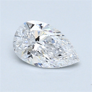 Picture of 0.78 Carats, Pear Diamond with  Cut, D Color, I1 Clarity and Certified by GIA