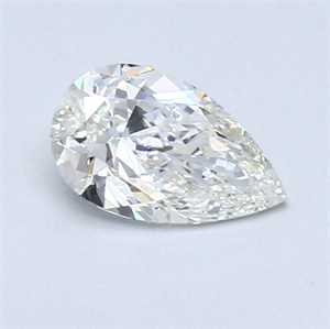Picture of 0.53 Carats, Pear Diamond with  Cut, H Color, VVS2 Clarity and Certified by GIA