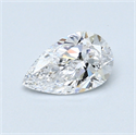 0.53 Carats, Pear Diamond with  Cut, D Color, VS1 Clarity and Certified by GIA