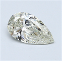 0.71 quilates, De pera Diamante , Color J, claridad SI1 y certificado por GIA