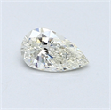 0.40 Carats, Pear Diamond with  Cut, J Color, VS2 Clarity and Certified by GIA