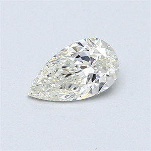 Picture of 0.41 Carats, Pear Diamond with  Cut, J Color, SI1 Clarity and Certified by GIA