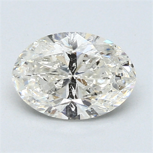 Picture of 1.03 Carats, Oval Diamond with  Cut, J Color, I1 Clarity and Certified by GIA
