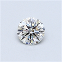 0.41 Carats, Round Diamond with Excellent Cut, I Color, SI1 Clarity and Certified by GIA
