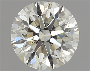 Picture of 0.80 Carats, Round Diamond with Excellent Cut, K Color, SI1 Clarity and Certified by GIA