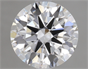 Lab Created Diamond 2.19 Carats, Round with Excellent Cut, E Color, VS2 Clarity and Certified by GIA