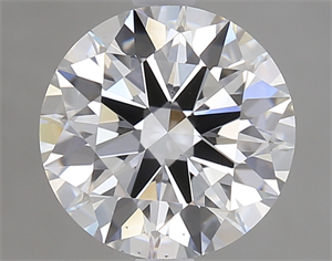 Picture of Lab Created Diamond 2.19 Carats, Round with Excellent Cut, E Color, VS2 Clarity and Certified by GIA