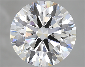Picture of Lab Created Diamond 5.06 Carats, Round with Excellent Cut, E Color, VVS2 Clarity and Certified by GIA