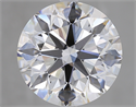 Del inventario de diamantes de laboratorio, 5.03 quilates, Redondo , Color E, claridad VS1 y certificado GIA