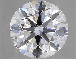 Picture of Lab Created Diamond 5.03 Carats, Round with Excellent Cut, E Color, VS1 Clarity and Certified by GIA