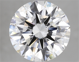 Picture of Lab Created Diamond 5.02 Carats, Round with Excellent Cut, E Color, VVS2 Clarity and Certified by GIA