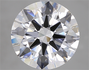 Picture of Lab Created Diamond 5.03 Carats, Round with Excellent Cut, E Color, VVS2 Clarity and Certified by GIA